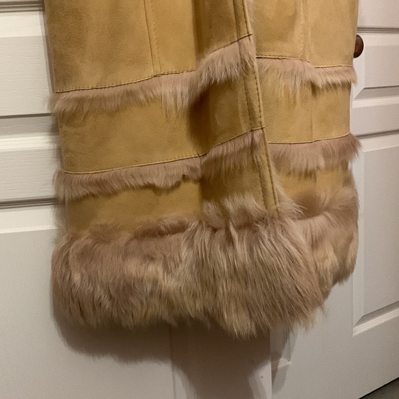 Genuine Sheepskin Maxi Coat - Tan/Camel - Size 10 🇨🇦 - Picture 5 of 17